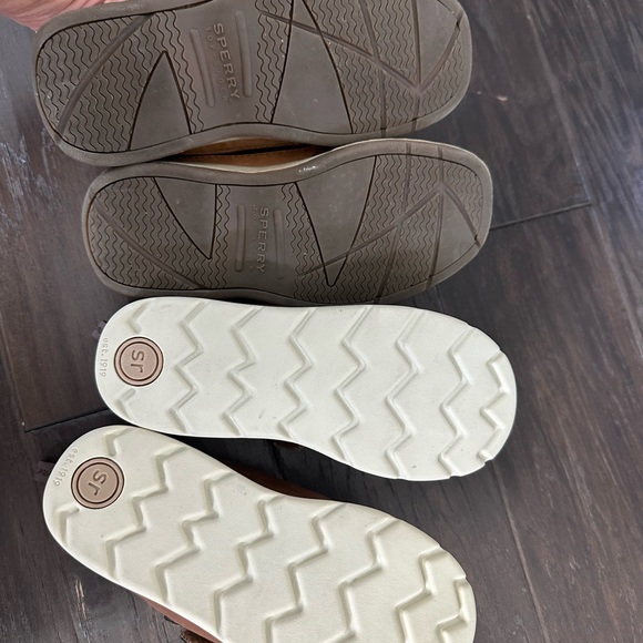 Boys brown dress shoes, from Sperrys and Carters, size 12 and 12.5. Like new! - Picture 8 of 8